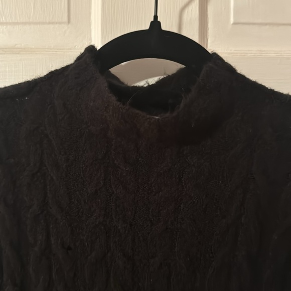 COPY - Kit + Sky Long Sleeve mock Turtleneck Mid Length Black Sweater Dress Siz… - Picture 2 of 8